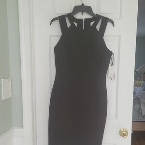 Calvin Klein Black Strapless Dress